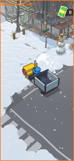 Snow shovelers - simulation screenshot