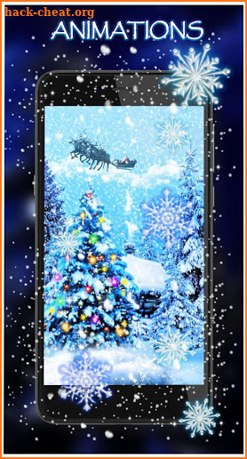 Snowfall Christmas live wallpaper screenshot