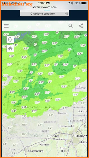 Snowfall Forecast screenshot