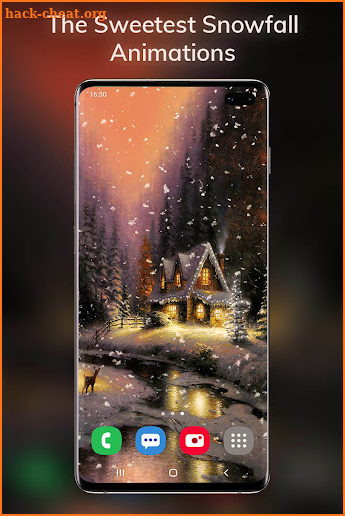 Snowfalling Live Wallpaper screenshot