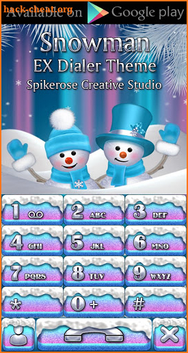 Snowman Go Keyboard theme screenshot