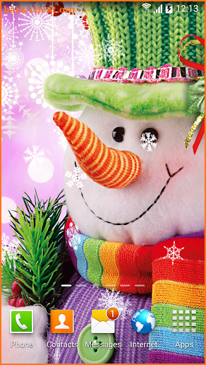 Snowman Live Wallpaper screenshot