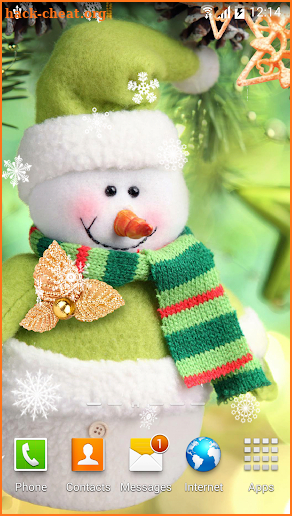 Snowman Live Wallpaper screenshot