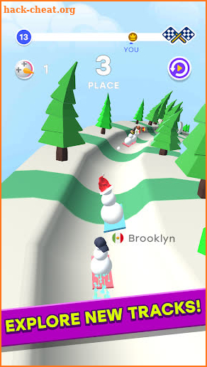 Snowman Race 3D PRO screenshot