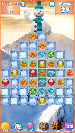 Snowman Swap - match 3 games New match 3 puzzle screenshot