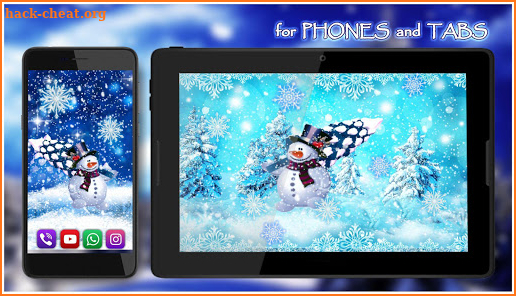 Snowman Xmas live wallpaper screenshot