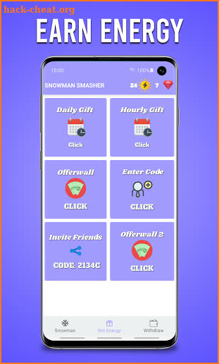 SnowmanBreaker - Earn Cash screenshot
