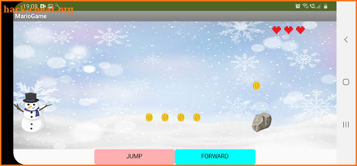 Snowy Run Game By Nandini Bhalla screenshot