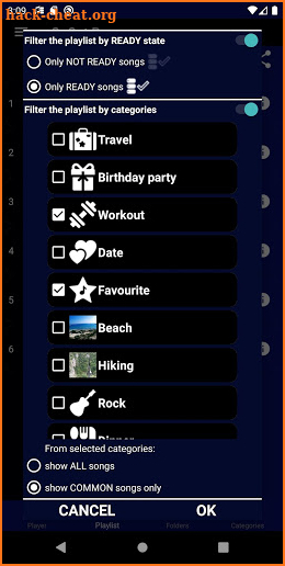 SoCat Pro - Song categorizer and MP3 player screenshot