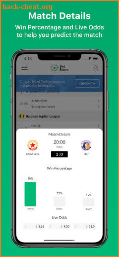 Soccer (football) Betting Tips, Odds and Scores screenshot