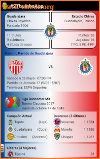 Soccer Mexican League screenshot