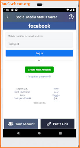 Social Media Status Saver screenshot
