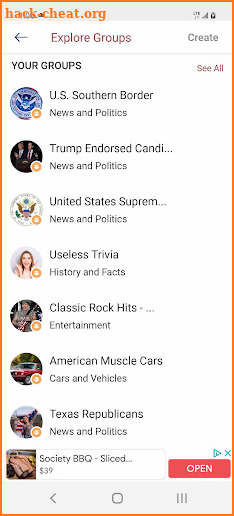 Social Network For Conservatives screenshot