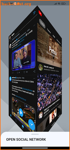 Social Networks All in One - 3D Media Cube screenshot