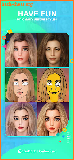 SocialBook Cartoonizer screenshot