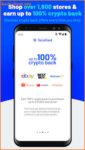 SocialGood App:Crypto CashBack screenshot