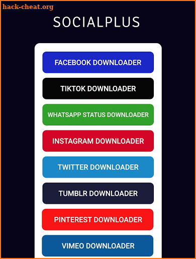 SocialPlus - Social Media Image & Video Downloader screenshot