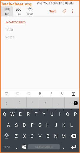 Socket Mobile Keyboard screenshot