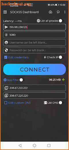 SOCKS5 - Ultimate Proxy Client screenshot