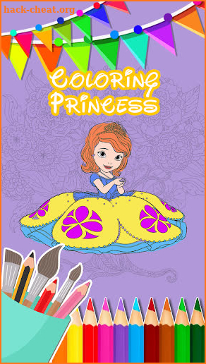 Sofia Princess Coloring Book screenshot