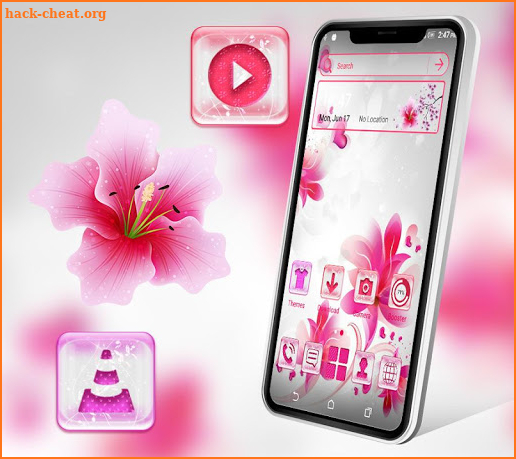 Soft Flower Launcher Theme screenshot