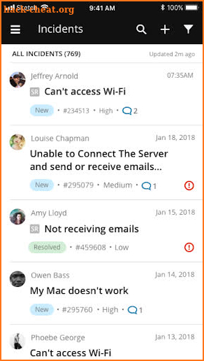 SolarWinds Service Desk screenshot