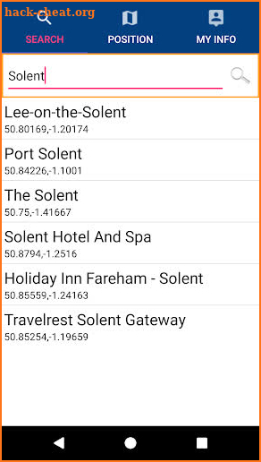 Solent GPS Map Navigator screenshot