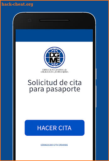 Solicitud cita para pasaporte El Salvador screenshot