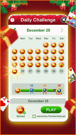 Solitaire screenshot