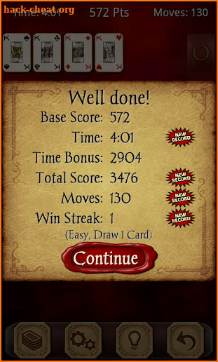 Solitaire screenshot