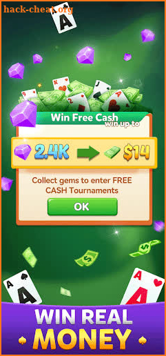 Solitaire-Clash Win Cash Hint screenshot