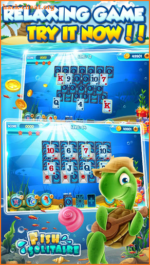 Solitaire lovely Fish: Tripeaks screenshot