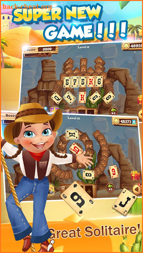 Solitaire match cowboy screenshot