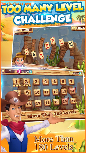 Solitaire match cowboy screenshot