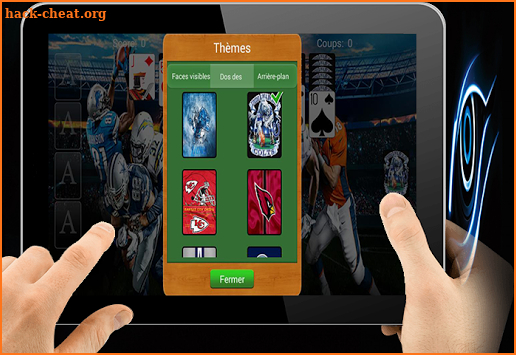 Solitaire NFL Theme screenshot