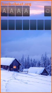 Solitaire Snowy Village Theme screenshot