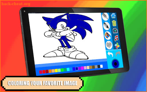 Soni Coloring Blue Cartoon screenshot