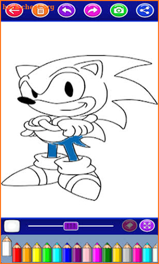 soni coloring blue hedgehog's screenshot