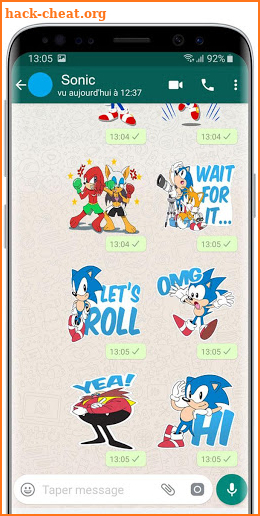 Sоnic Sticker for Whatsapp - WAStickerApps screenshot