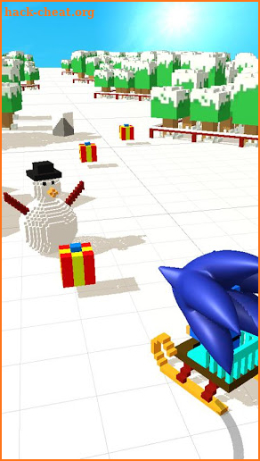 Sonic Xmas Slide: Hedgehog Dash Classic Adventure screenshot