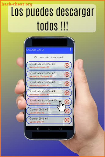 Sonidos de Camiones gratis para Celular screenshot