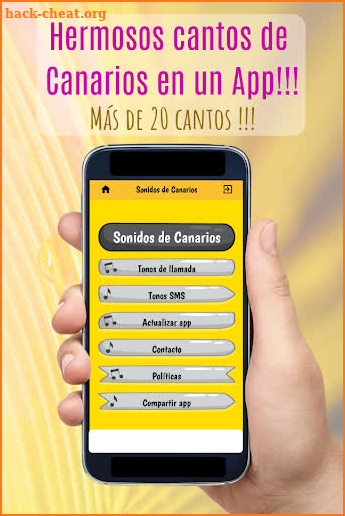 Sonidos de Canarios, cantos y tonos screenshot