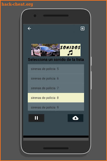 Sonidos de sirenas de policia gratis screenshot