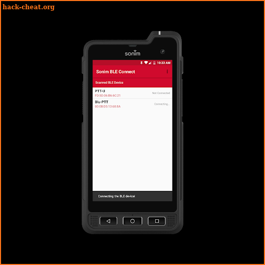 Sonim BLE Connect screenshot