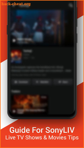 SonyLIV - Live TV Shows & Movies Tips screenshot