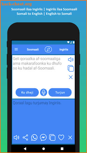 Soomaal Iingiriis Turjumaan screenshot