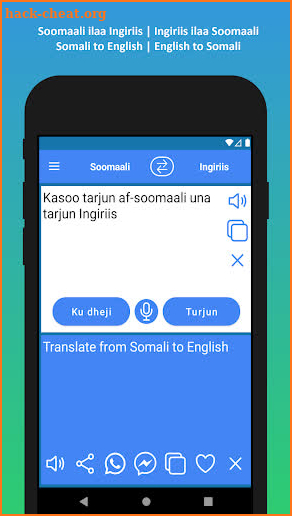 Soomaal Iingiriis Turjumaan screenshot