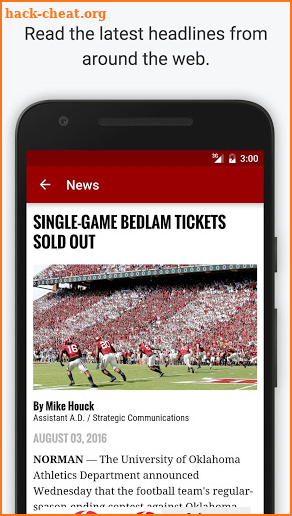 SoonerApp OU Football News screenshot