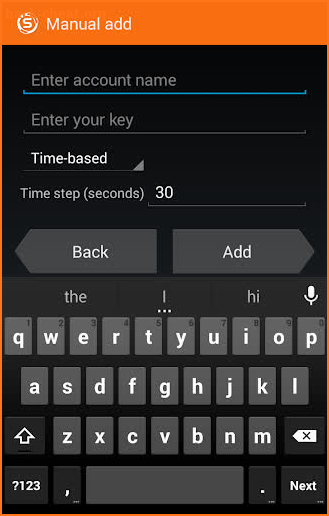 Sophos Authenticator screenshot