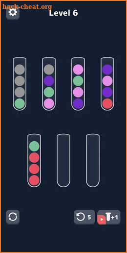 Sort Color Balls - puzzle game screenshot